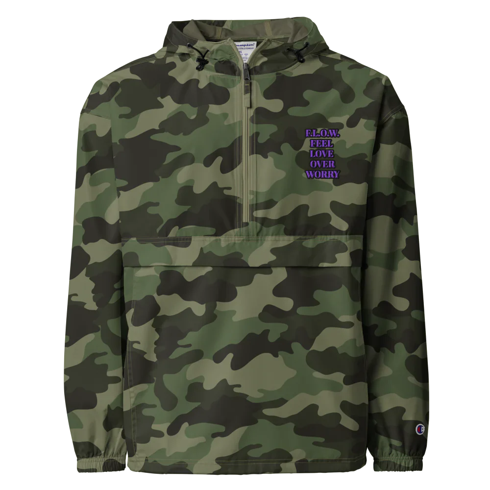 F.L.O.W. © Embroidered Champion Packable Jacket