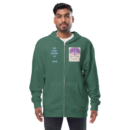 F.L.O.W. © Unisex Fleece Zip Up Hoodie