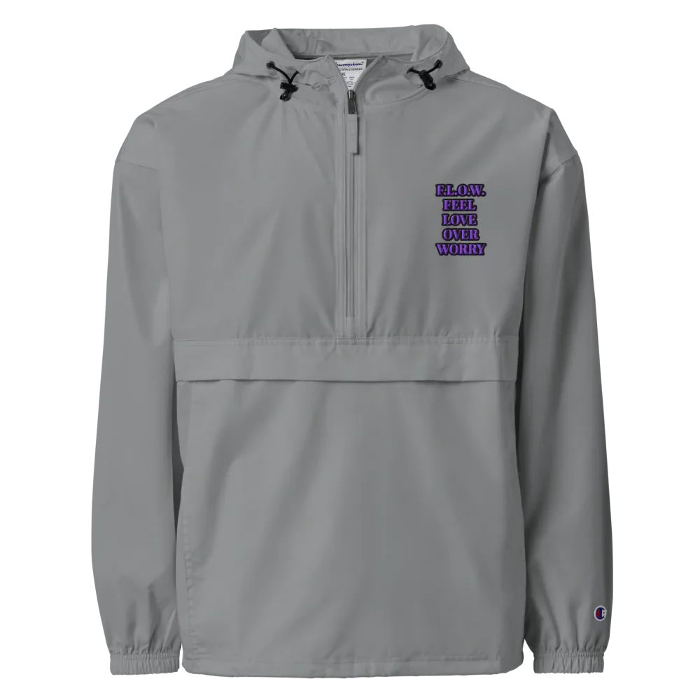F.L.O.W. © Embroidered Champion Packable Jacket