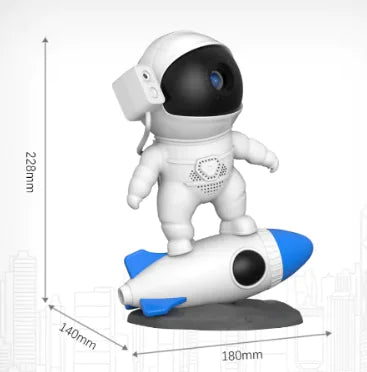 Rocket Astronaut Galaxy Projector Lamp