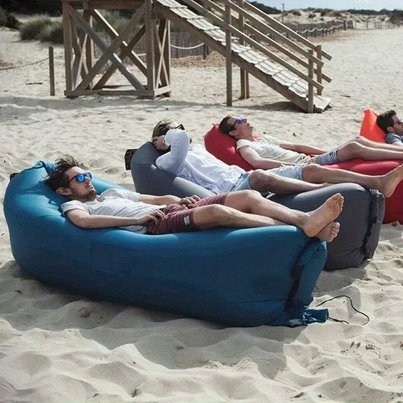 Inflatable Sofa Versatile Foldable Soft  Fast Inflation for Camping  Lounging Christmas Halloween Thanksgiving Gift