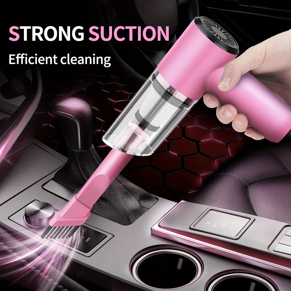 Powerful Car Vacuum 12V Compact Handheld Car Vacuum  Powerful Wired for Easy Dust  Pet Hair Removal Includes Accessories Kit